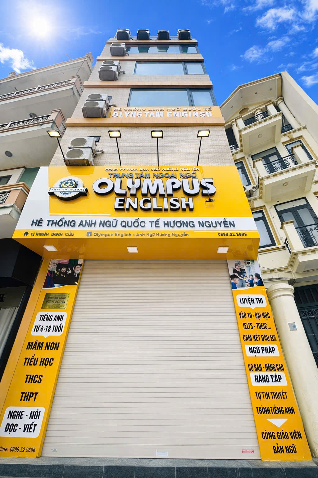 Không gian lớp học tại Olympus English